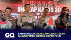 Kabur ke Hutan, Pelaku Pencurian 17 TKP di Tanjungpinang Berhasil Dibekuk Polisi