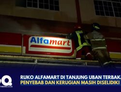 Ruko Alfamart di Tanjung Uban Terbakar, Penyebab dan Kerugian Masih Diselidiki Polisi