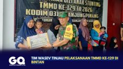 Tim Wasev Tinjau Pelaksanaan TMMD ke-129 di Bintan