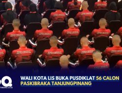 Wali Kota Lis Buka Pusdiklat 56 Calon Paskibraka Tanjungpinang