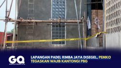 Lapangan Padel Rimba Jaya Disegel, Pemko Tegaskan Wajib Kantongi PBG