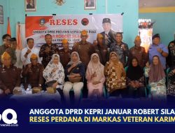 Anggota DPRD Kepri Januar Robert Silalahi Reses Perdana di Markas Veteran Karimun