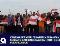 Cabang DKP Kepri di Karimun Serahkan E-BKP, Sembako dan Bendera Merah Putih ke Nelayan Pulau Kundur