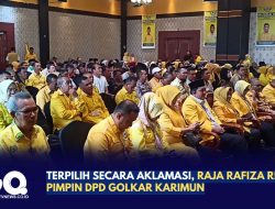 Terpilih Secara Aklamasi, Raja Rafiza Resmi Pimpin DPD Golkar Karimun