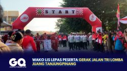 Wako Lis Lepas Peserta Gerak Jalan Tri Lomba Juang Tanjungpinang