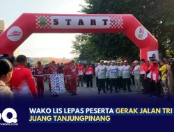Wako Lis Lepas Peserta Gerak Jalan Tri Lomba Juang Tanjungpinang