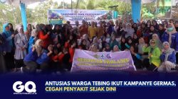 Antusias Warga Tebing Ikut Kampanye Germas, Cegah Penyakit Sejak Dini.