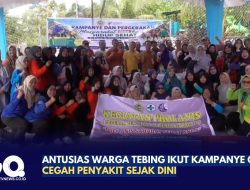 Antusias Warga Tebing Ikut Kampanye Germas, Cegah Penyakit Sejak Dini