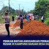 Pemkab Bintan Anggarkan Perbaikan Jalan Rusak di Kampung Banjar Desa Gunung Kijang