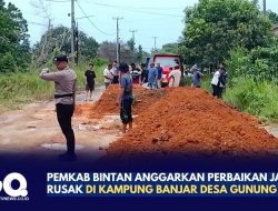 Pemkab Bintan Anggarkan Perbaikan Jalan Rusak di Kampung Banjar Desa Gunung Kijang