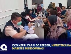 CKG Kepri Capai 50 Persen, Hipertensi dan Diabetes Mendominasi