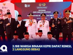 3.188 Warga Binaan Kepri Dapat Remisi, 2 Langsung Bebas