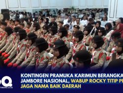 Kontingen Pramuka Karimun Berangkat ke Jambore Nasional, Wabup Rocky Titip Pesan Jaga Nama Baik Daerah