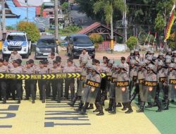 Hadapi Potensi Unjuk Rasa, Polresta Tanjungpinang Gelar Latihan Tingkatkan Kemampuan Dalmas