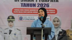 Ketua YKI Hafizha Edukasi Remaja Putri Cegah Kanker Payudara di SMAN 1 Toapaya Bintan