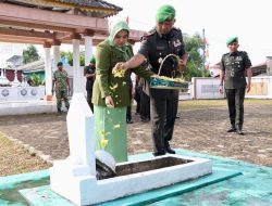 Kodim 0317/TBK Gelar Ziarah di TMP Pusara Bhakti Kundur Sambut HUT Perdana Kodam XIX