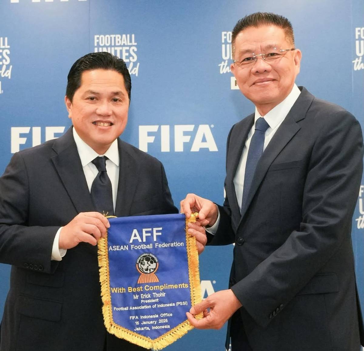 PSSI Dukung Penuh Khiev Sameth Lanjutkan Kepemimpinan AFF 2026-2031.