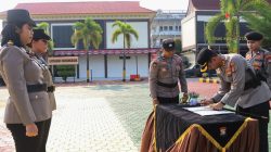 Pimpin Sertijab Kapolsek Bandara RHF, Kapolresta Tekankan Profesionalisme dan Pelayanan Humanis