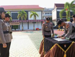 Pimpin Sertijab Kapolsek Bandara RHF, Kapolresta Tekankan Profesionalisme dan Pelayanan Humanis