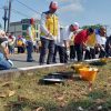 Sambut HUT ke-81 RI, BPJN Kepri Bersih-Bersih dan Cat Pembatas Jalan di Jalan Jalan Aisyah Sulaiman Tanjungpinang
