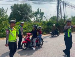 Satlantas Polres Bintan Kedepankan Edukasi, 30 Pelanggar Hanya Diberi Teguran
