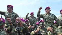 Menhan RI, Panglima TNI, dan Kepala Staf Angkatan Tinjau Latihan Operasi TNI Terintegrasi TA 2026