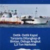 Detik- Detik Kapal Tanzania Ditangkap di Bintan, Diduga Angkut 1,3 Ton Narkoba