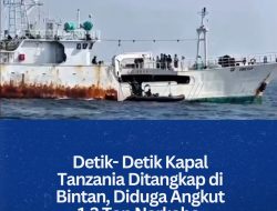 Detik- Detik Kapal Tanzania Ditangkap di Bintan, Diduga Angkut 1,3 Ton Narkoba