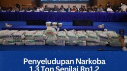 Penyeludupan Narkoba 1,3 Ton Senilai Rp1,2 Triliun Digagalkan TNI AL di Perairan Bintan