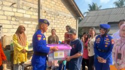 Satpolairud dan BPBD Tanjungpinang Salurkan Bansos Kepada Korban Pompong Terbalik ‎