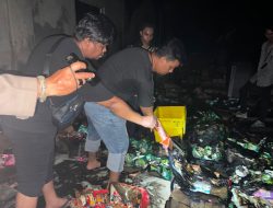 Polisi Sebut Kebakaran Alfamart Tanjung Uban Diduga Akibat Korsleting Listrik