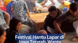 Festival Hantu Lapar di Jawa Tengah, Warga Berebut Makanan Persembahan.