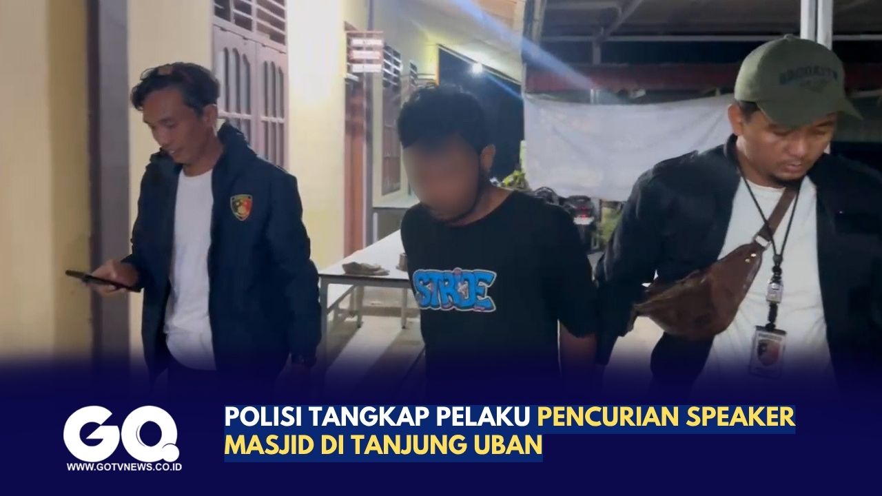 Polisi Tangkap Pelaku Pencurian Speaker Masjid di Tanjung Uban.