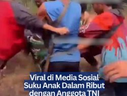 Viral di Media Sosial Suku Anak Dalam Ribut dengan Anggota TNI