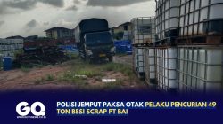 Polisi Jemput Paksa Otak Pelaku Pencurian 49 Ton Besi Scrap PT BAI.