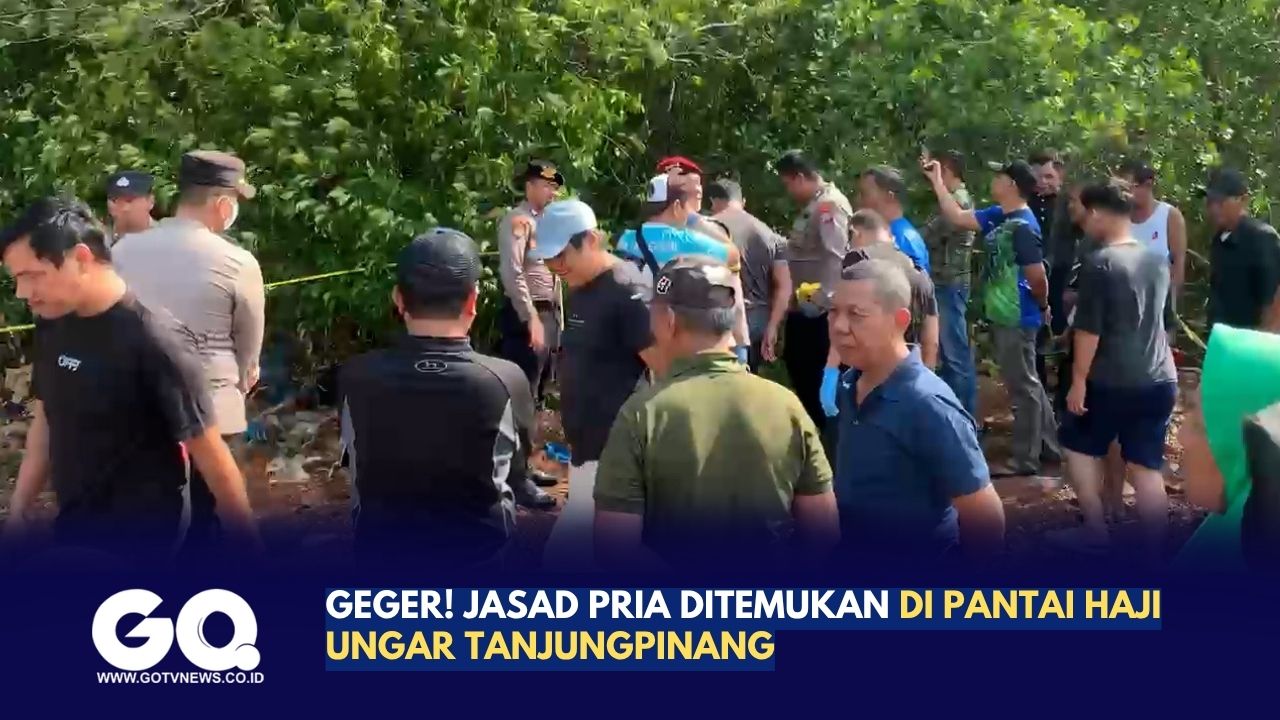 Geger! Jasad Pria Ditemukan di Pantai Haji Ungar Tanjungpinang.