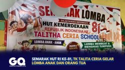 Semarak HUT RI ke-81, TK Talita Ceria Gelar Lomba Anak dan Orang Tua.