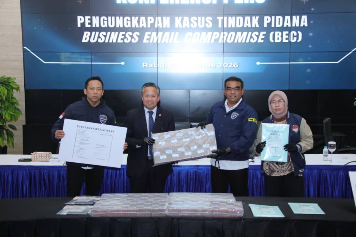 Bareskrim Polri Ungkap Kasus Business Email Compromise, Kerugian Korban Capai USD350 Ribu.