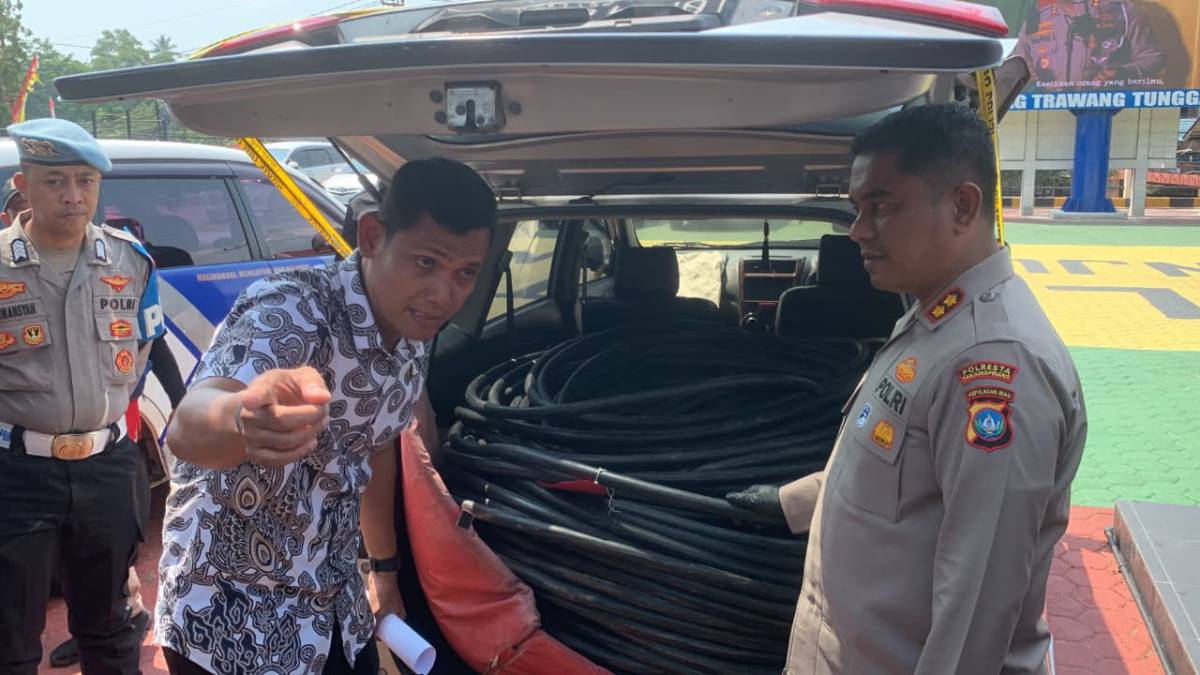 Kasus Pencurian Kabel Jembatan Dompak Berlanjut: Polisi Kembali Ringkus 4 Pelaku.