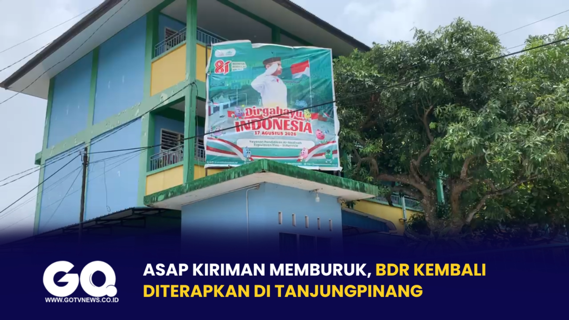 Asap Kiriman Memburuk, BDR Kembali Diterapkan di Tanjungpinang.