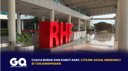 Cuaca Buruk dan Kabut Asap, Citilink Gagal Mendarat di Tanjungpinang.