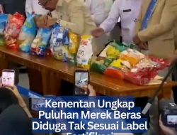 Kementan Ungkap Puluhan Merek Beras Diduga Tak Sesuai Label Fortifikasi
