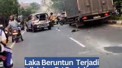 ‎Laka Beruntun Terjadi di Jalan D.I Panjaitan Tanjungpinang