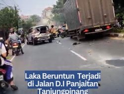 ‎Laka Beruntun Terjadi di Jalan D.I Panjaitan Tanjungpinang