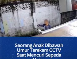 Seorang Anak Dibawah Umur Terekam CCTV Saat Mencuri Sepeda Motor