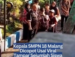 Kepala SMPN 18 Malang Dicopot Usai Viral Tampar Sejumlah Siswa