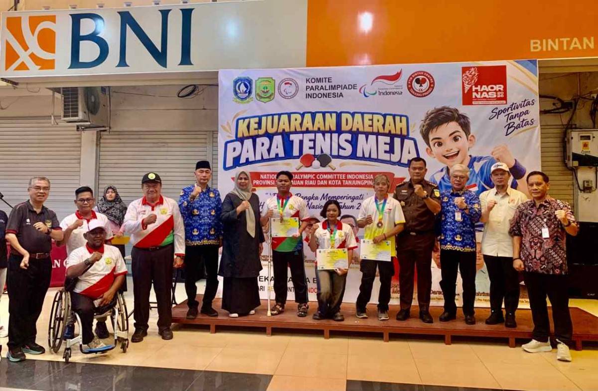 12 Atlet Bersaing di Kerjurda Para Tenis Meja Kepri, Pemerintah Dukungn Pembinaan dan Pengembangan Atlet Difabel.