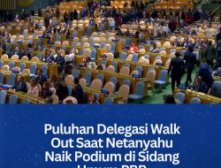 Puluhan Delegasi Walk Out Saat Netanyahu Naik Podium di Sidang Umum PBB