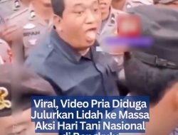 Viral, Video Pria Diduga Julurkan Lidah ke Massa Aksi Hari Tani Nasional di Bengkulu
