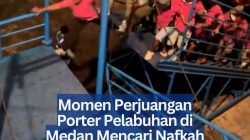 Momen Perjuangan Porter Pelabuhan di Medan Mencari Nafkah Hingga Terjatuh dari Tangga